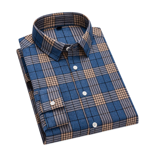 Kockás férfi hosszú ujjú ing