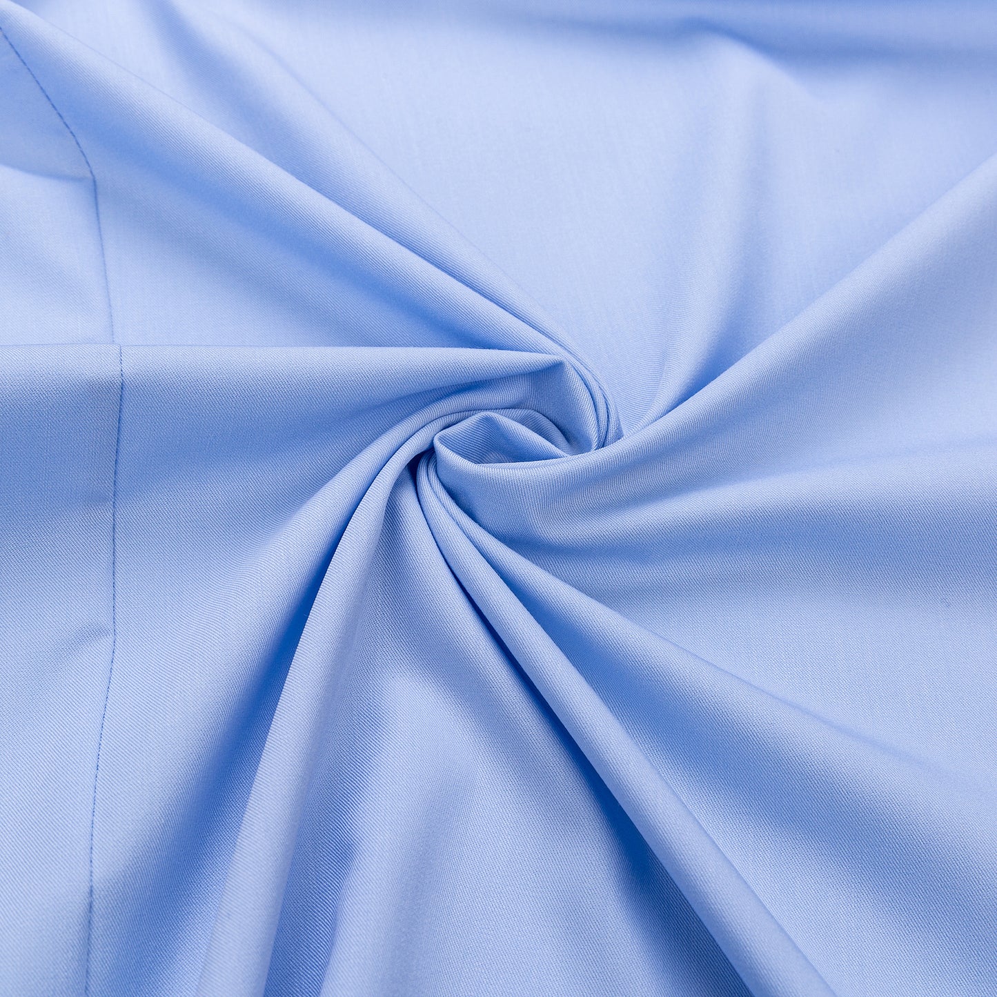 Rugalmas hosszú ujjú világos kék karcsúsított férfi ing