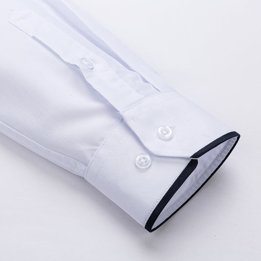 Hosszú ujjú fehér karcsúsított férfi ing