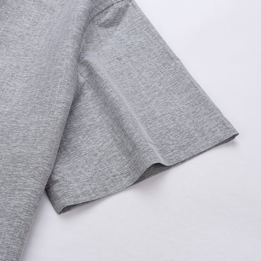 Rövid ujjú szürke karcsúsított férfi ing