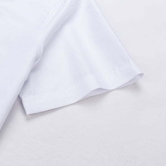 Rövid ujjú fehér karcsúsított férfi ing