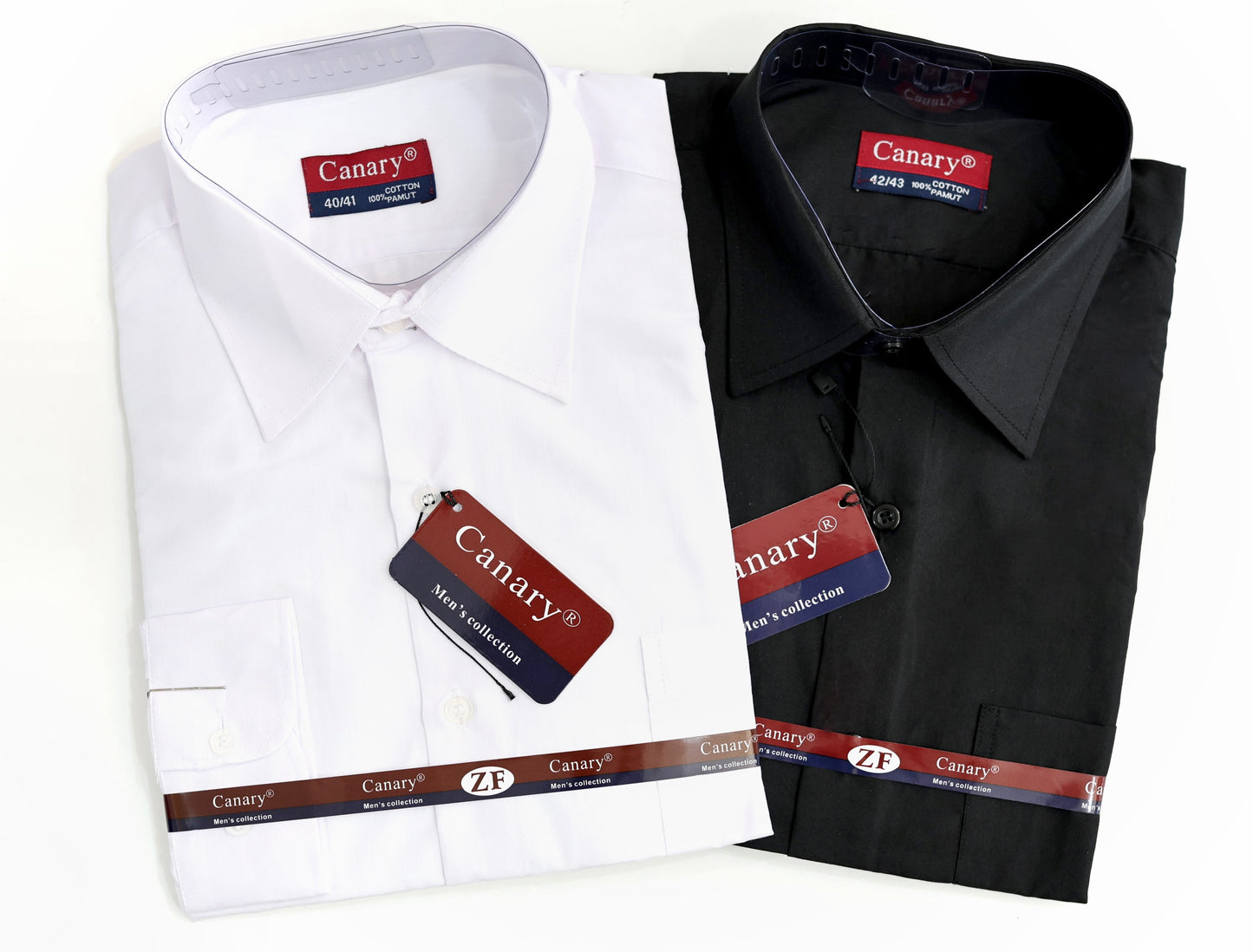 Extra méretű classic fehér fekete ing