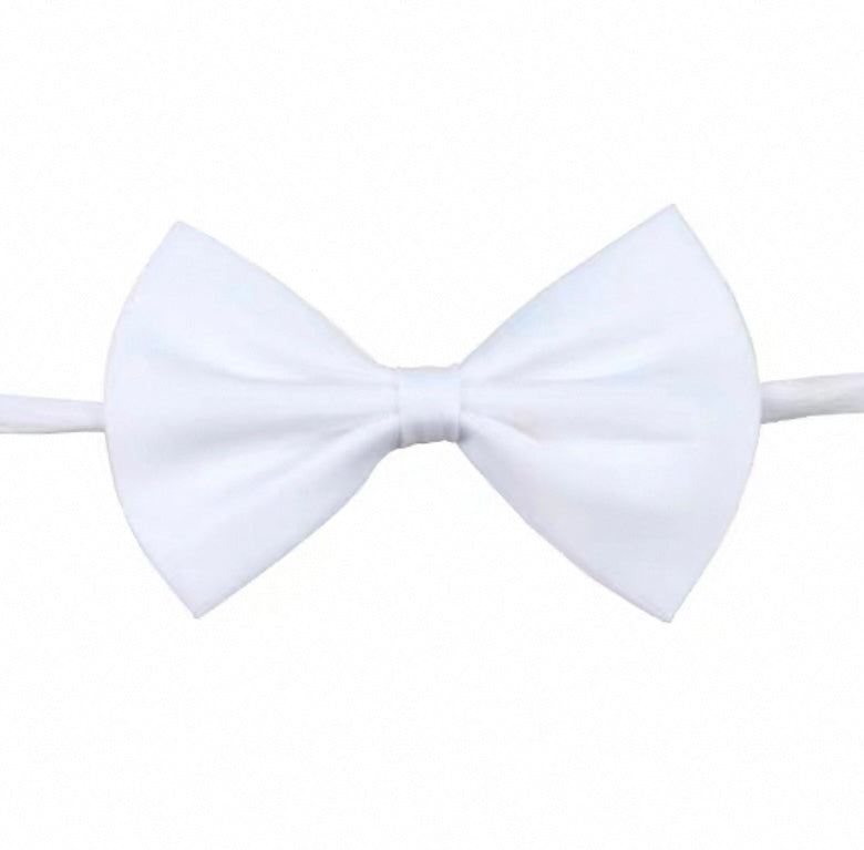 fehér gyermek nyakkendő masni, állítható nyakpánttal - Canary Shirt