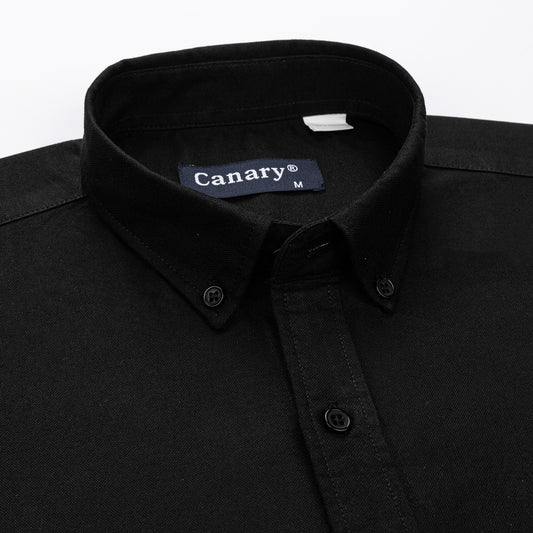 fekete oxford ing gallér részlet slim fit