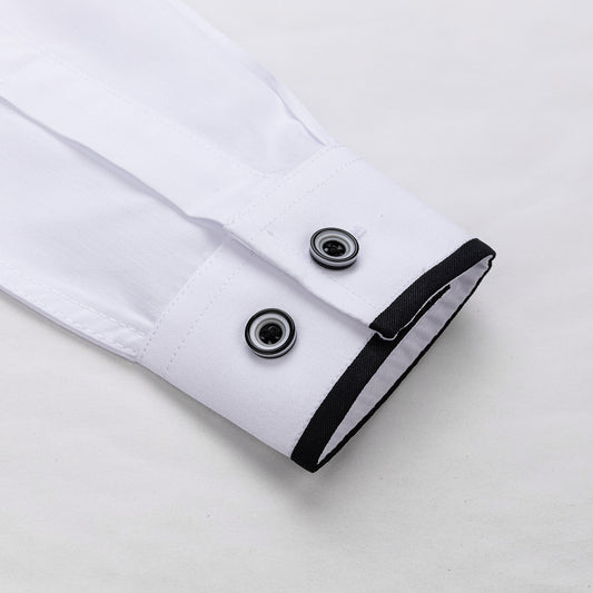 Hosszú ujjú slim fit elegéns fehér ing