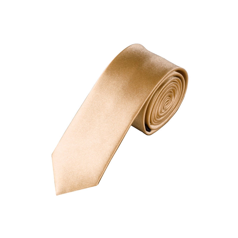 Egyszínű bézs férfi nyakkendő, tökéletes irodai és formális alkalmakhoz, mint az esküvők.