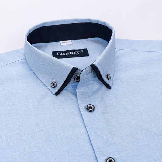 kék slim fit nagyméretű ing 4xl-9xl - Canary Shirt