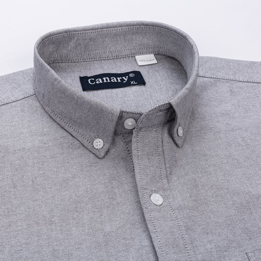 szürke oxford ing button-down gallér részlet