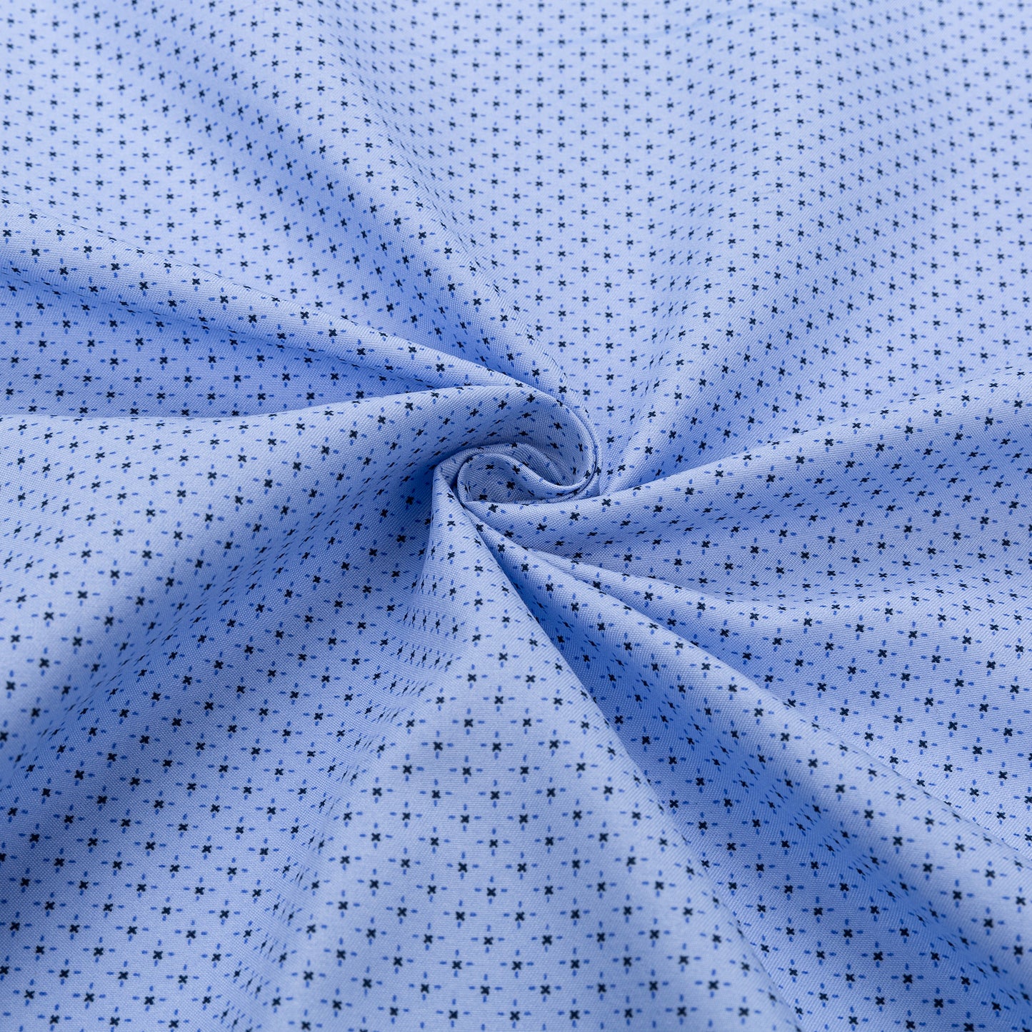 Közelikép világos kék mintás slim fit ing anyagrol - Canary Shirt