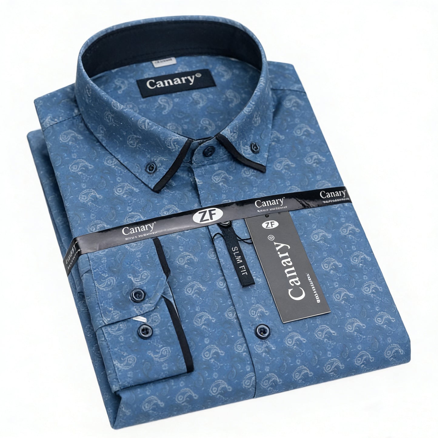 Mintás férfi Slim fit ing