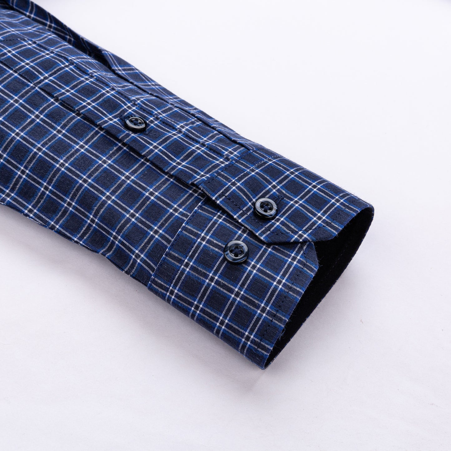 Canary kockás slim fit férfi ing hosszú ujjú ujjkép. 