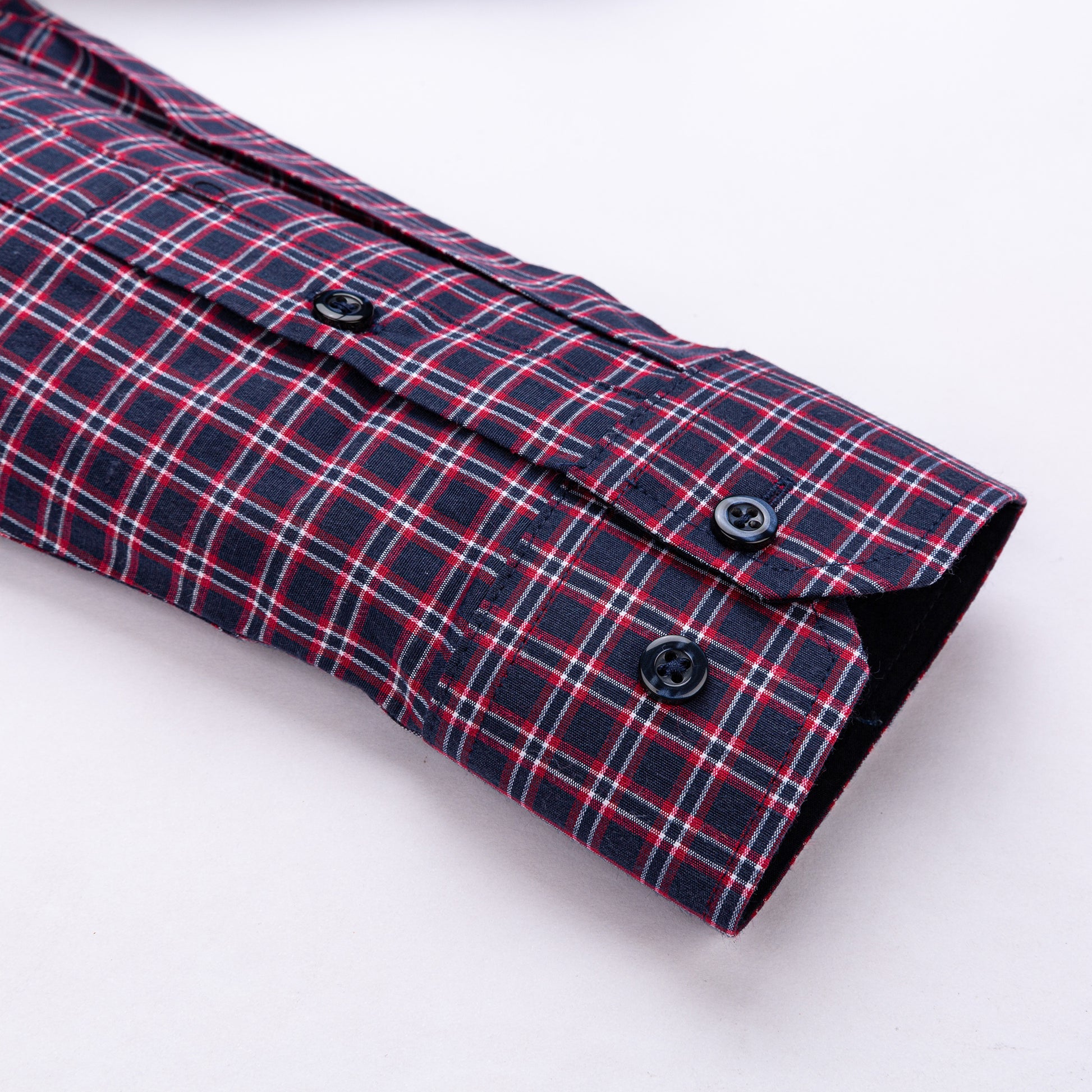 Canary rugalmas kockás férfi ing – mandzsetta és ujjrészlet