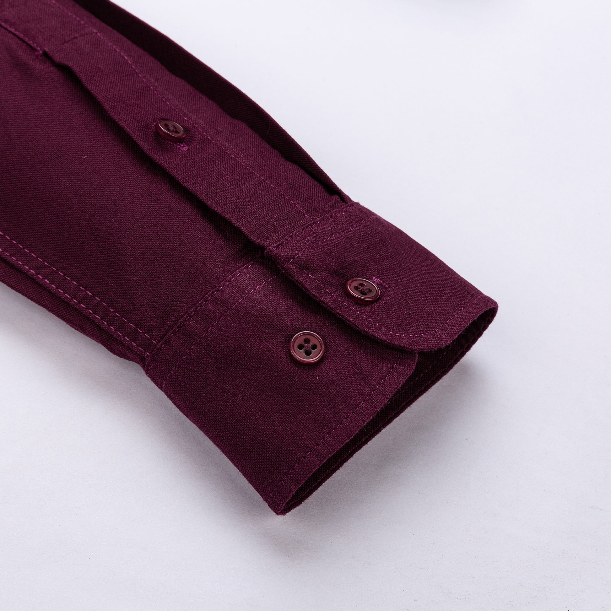 bordó oxford férfi ing mandzsetta részlet