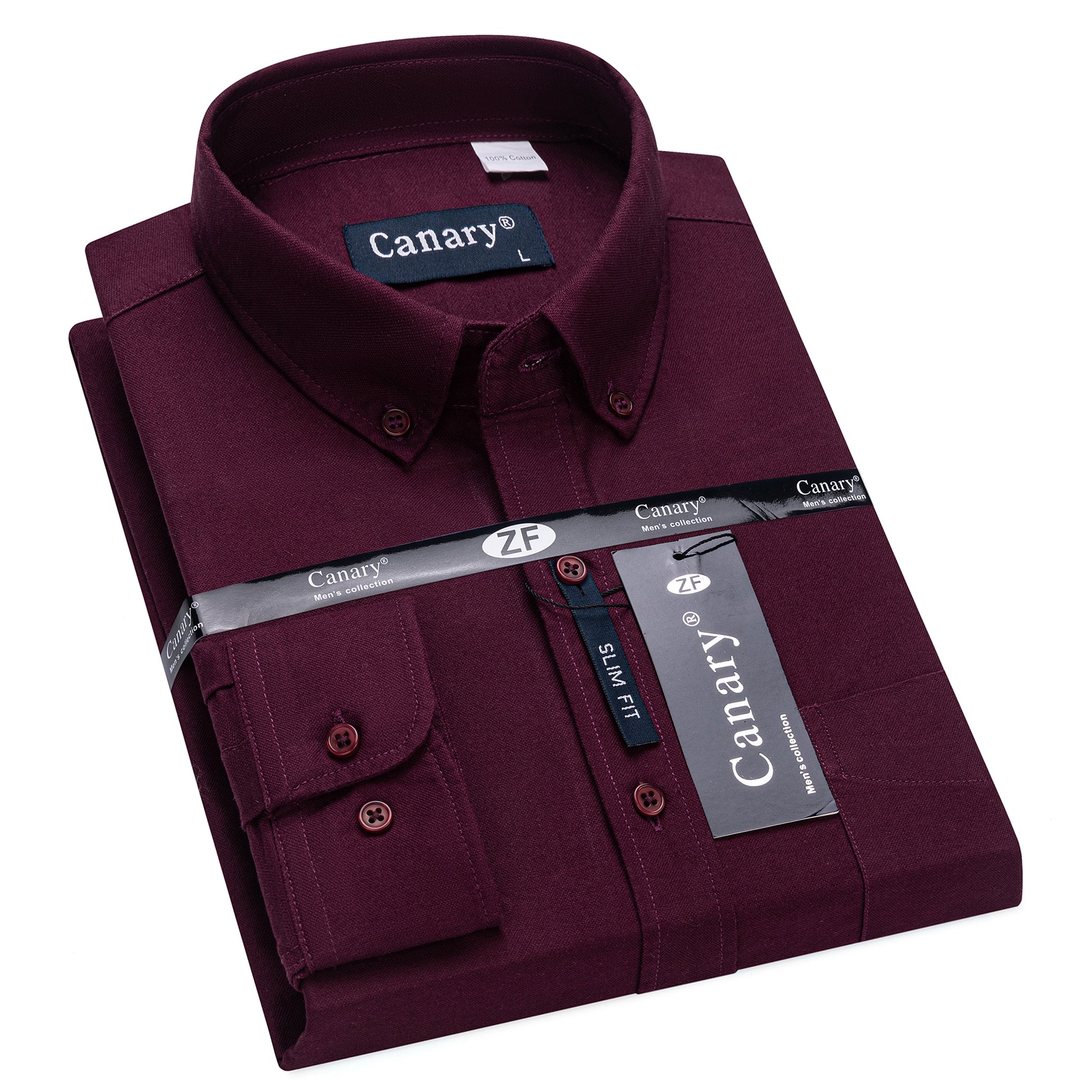 bordó oxford férfi ing slim fit prémium anyag