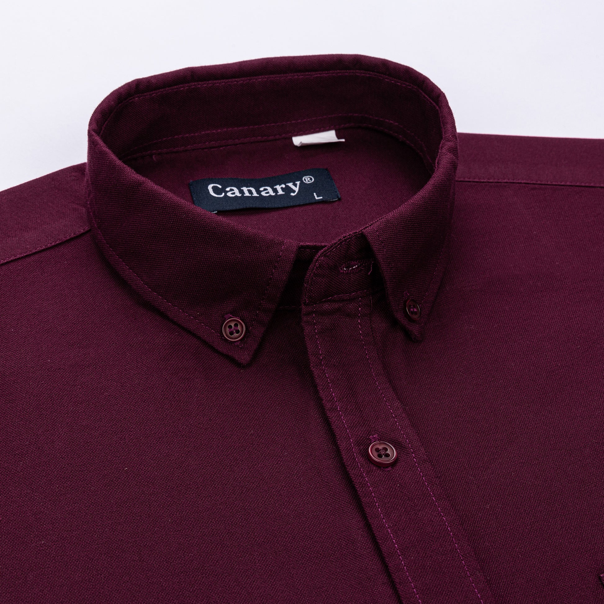 bordó oxford ing button-down gallér részlet