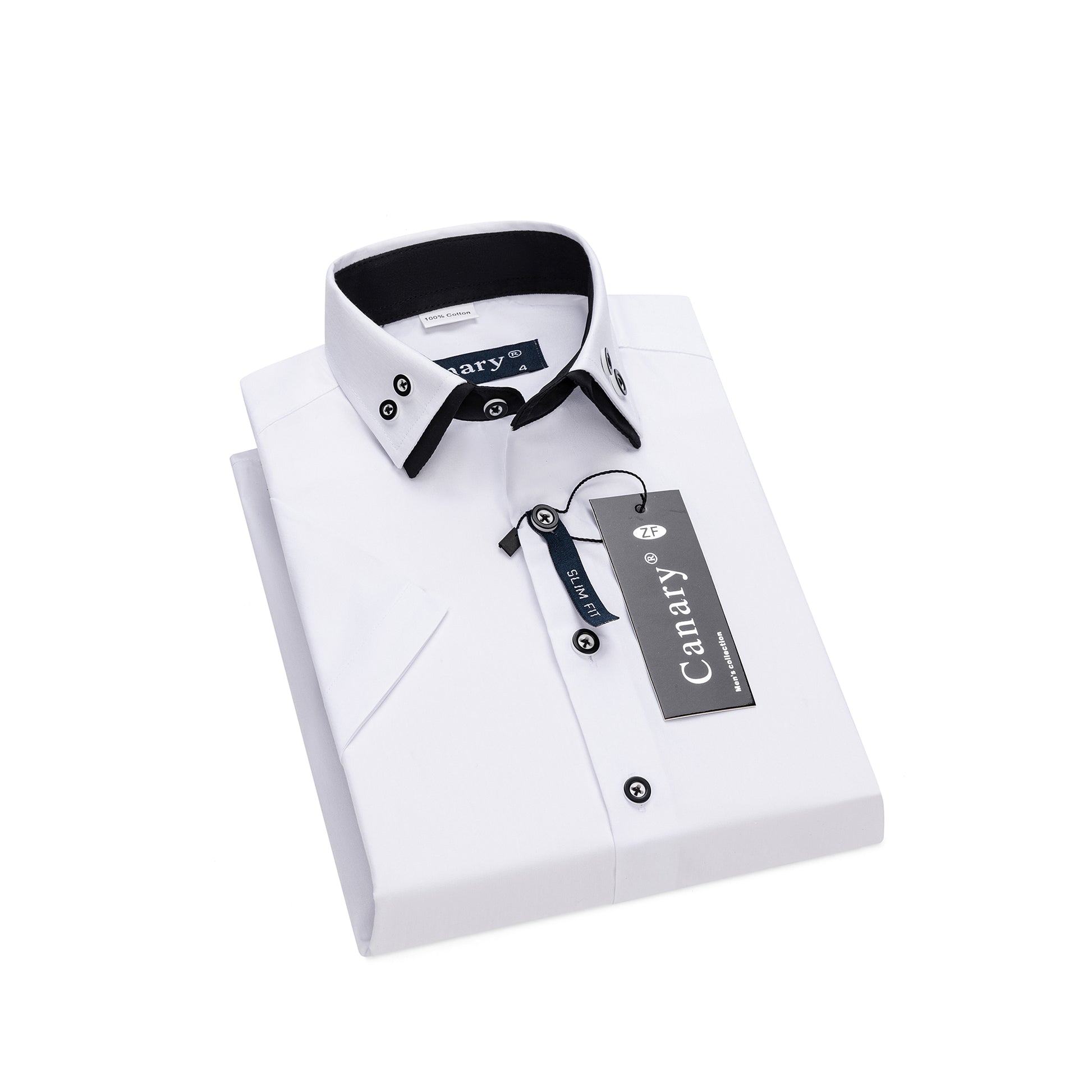 Fehér gyerek elegáns slim fit ing, tökéletes iskolai előadásokra és szülinapi partikra.