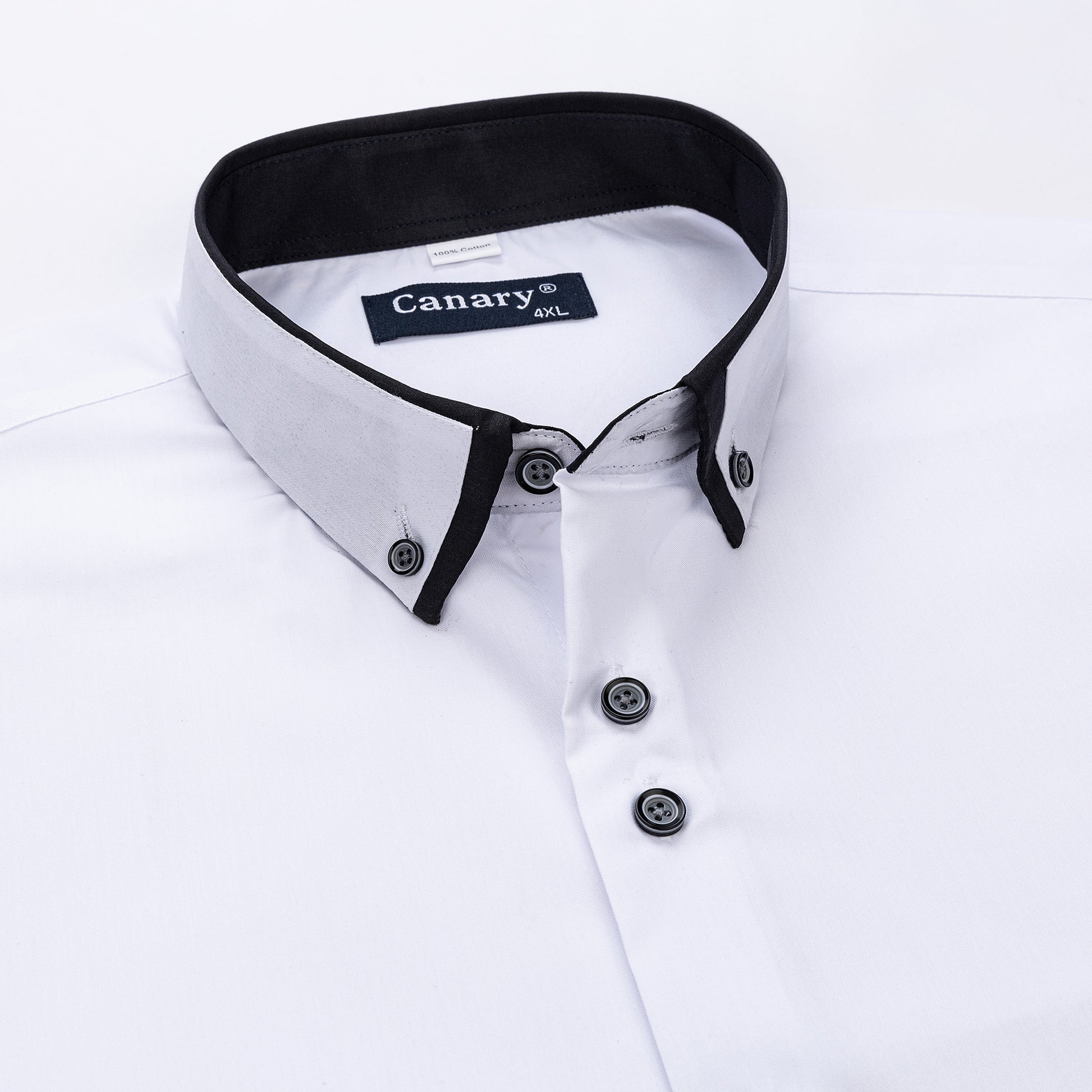 fehér ing fekete gallér részlet slim fit