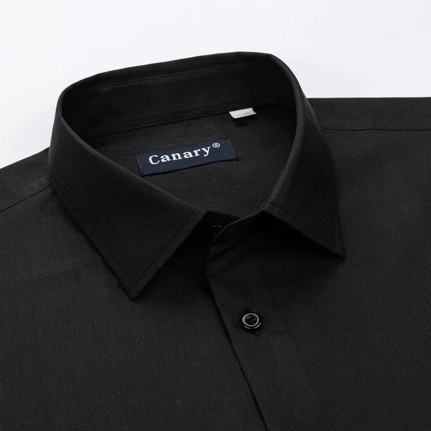 fekete férfi ing gallér részlet nagy méret