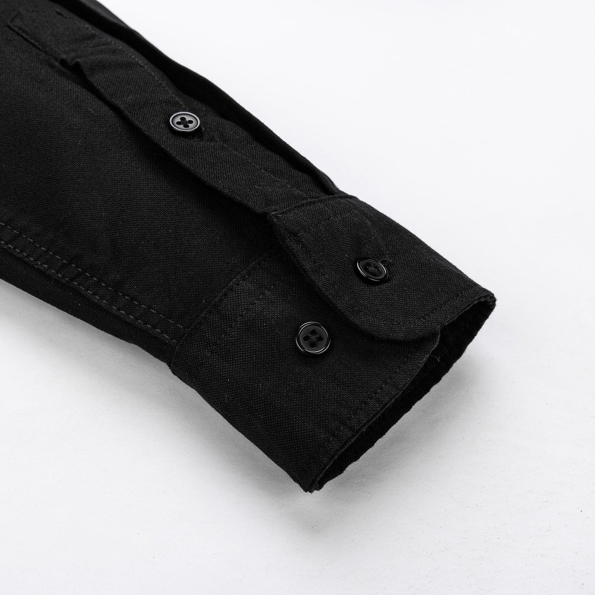 fekete oxford ing mandzsetta részlet slim fit