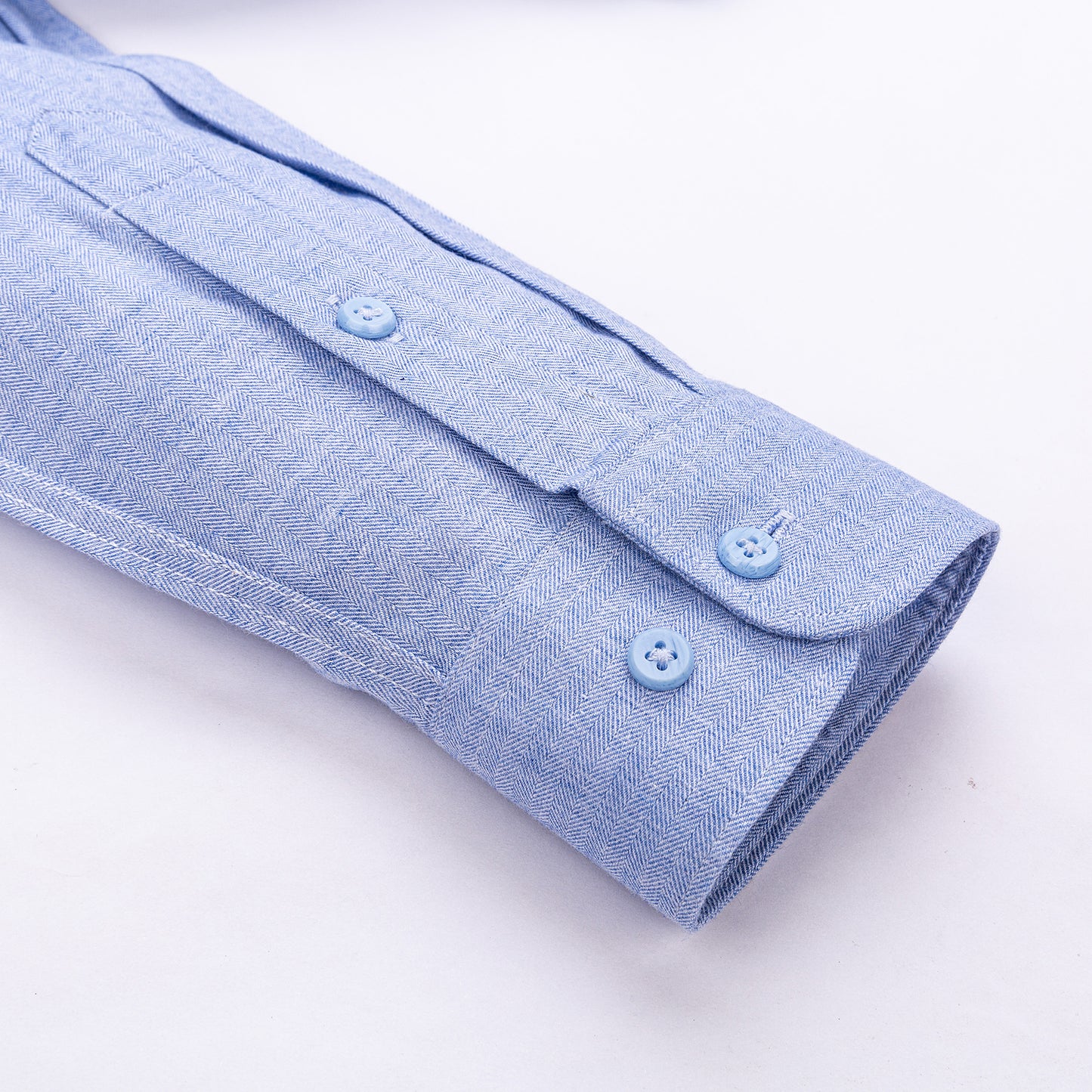 Hosszú ujjú kék férfi ing, premium minőségű és gyűrődésálló, business casual stílus - Canary Shirt