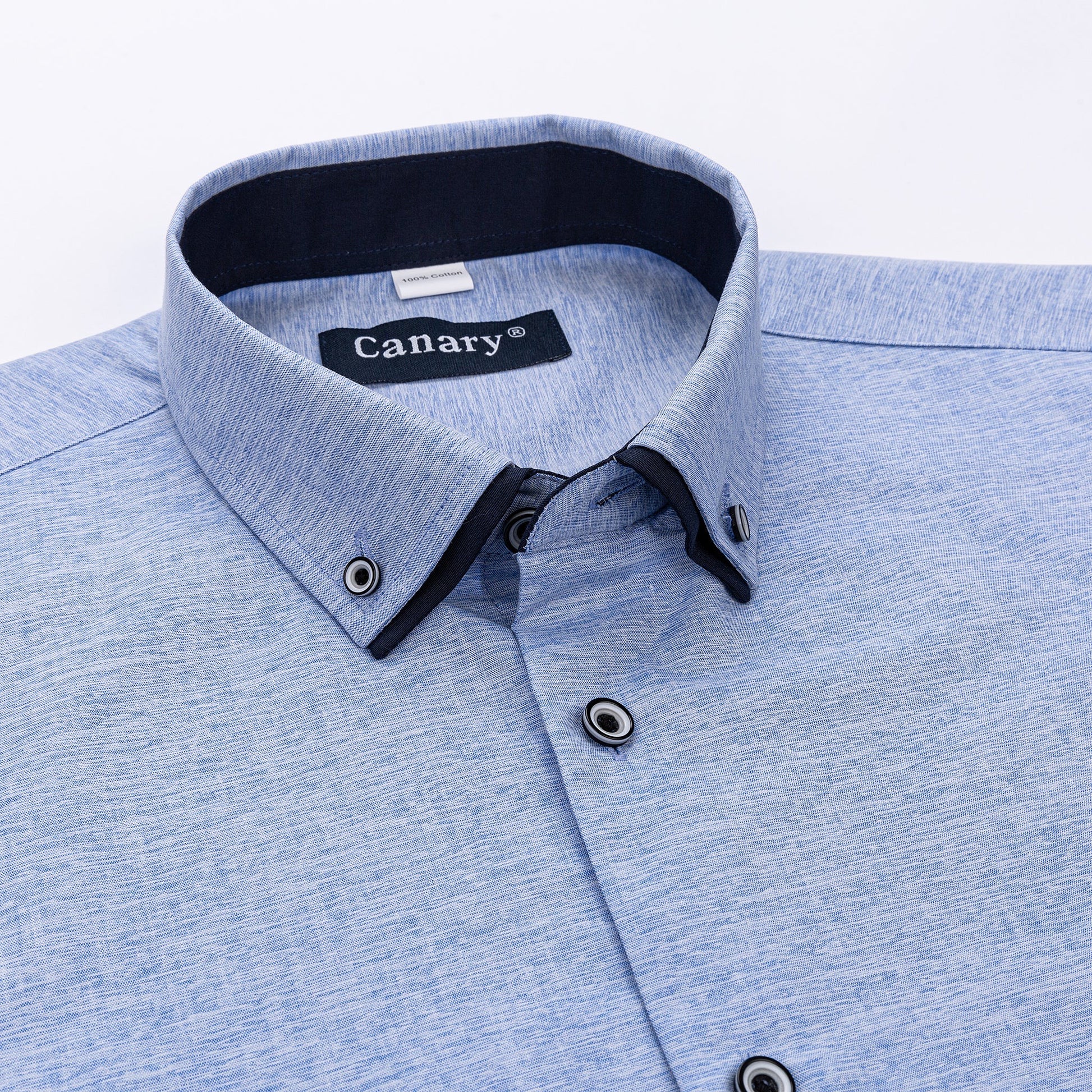 Slim fit kék férfi  elegáns ing - Canary shirt