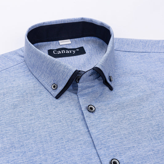 Slim fit kék férfi  elegáns ing - Canary shirt