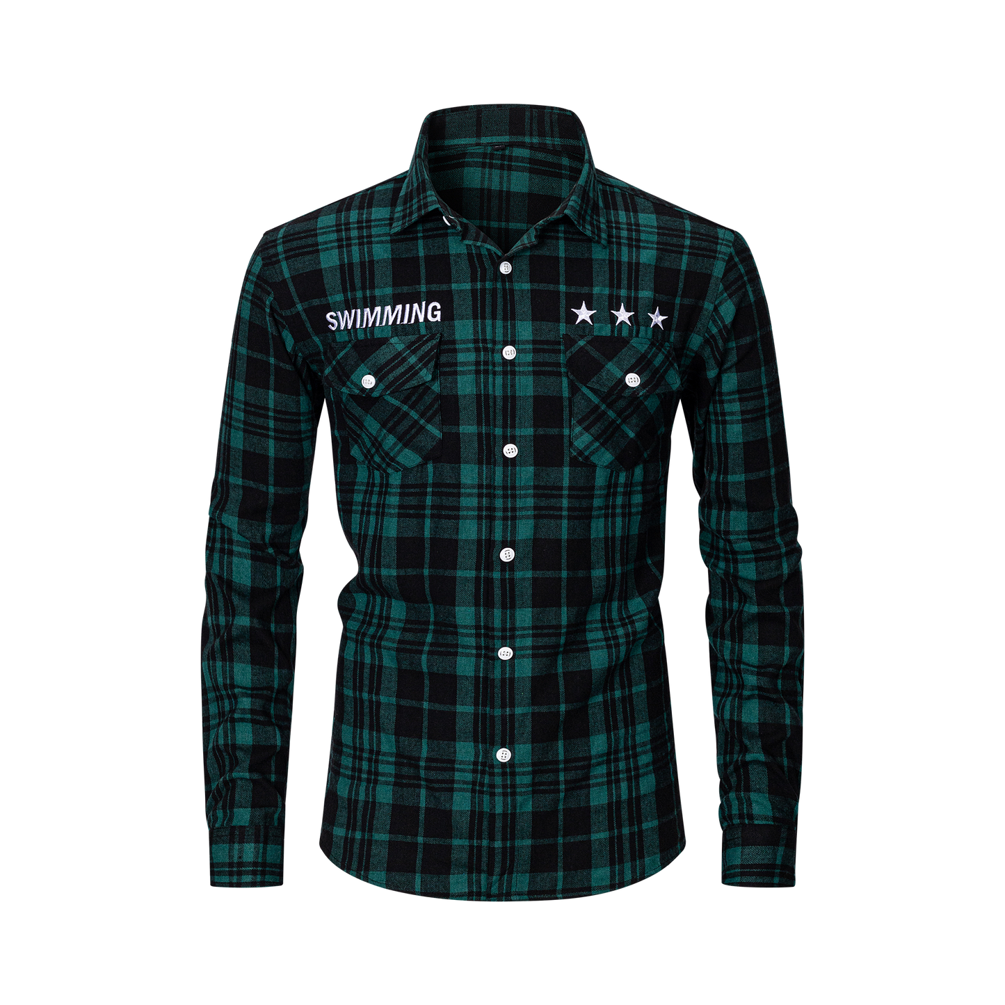 Kockás férfi hosszú ujjú ing