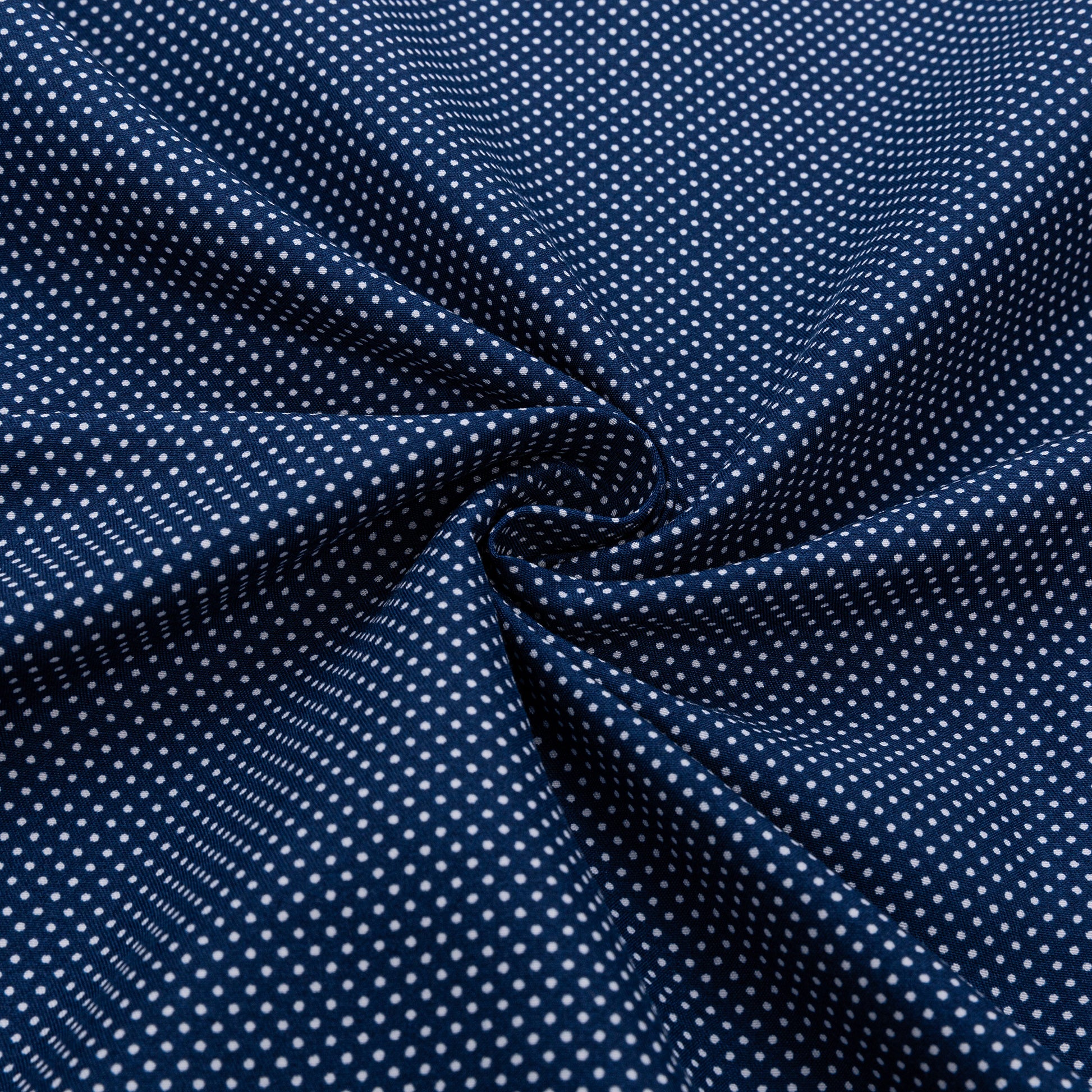 Sötét kék pöttyös slim fit férfi ing - Canary Shirt