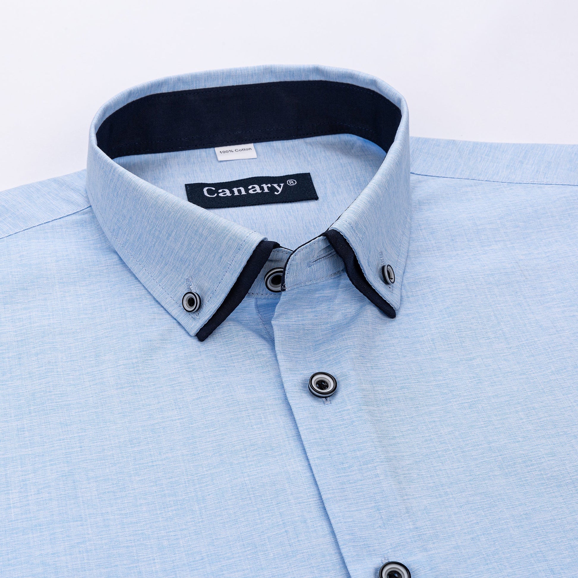 kék slim fit nagyméretű ing 4xl-9xl - Canary Shirt