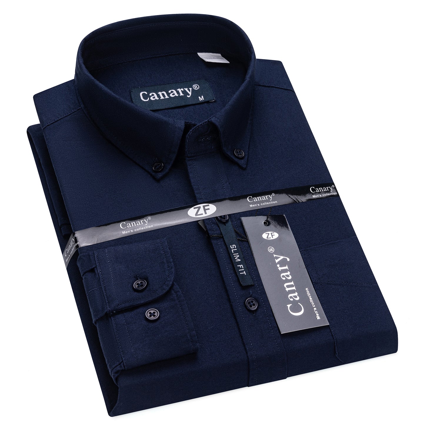 sötétkék oxford férfi ing slim fit prémium  Canary ing