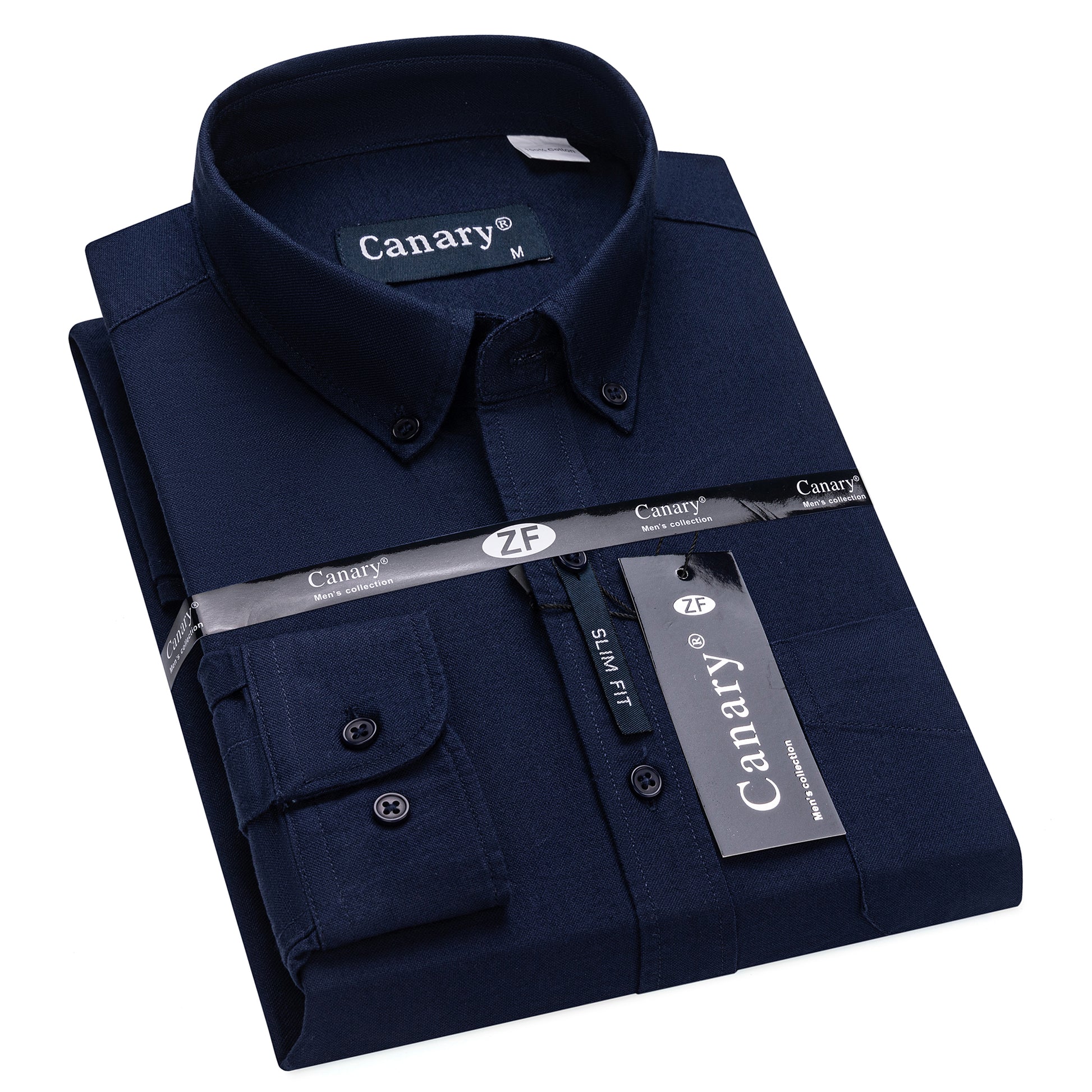 sötétkék oxford férfi ing slim fit prémium  Canary ing