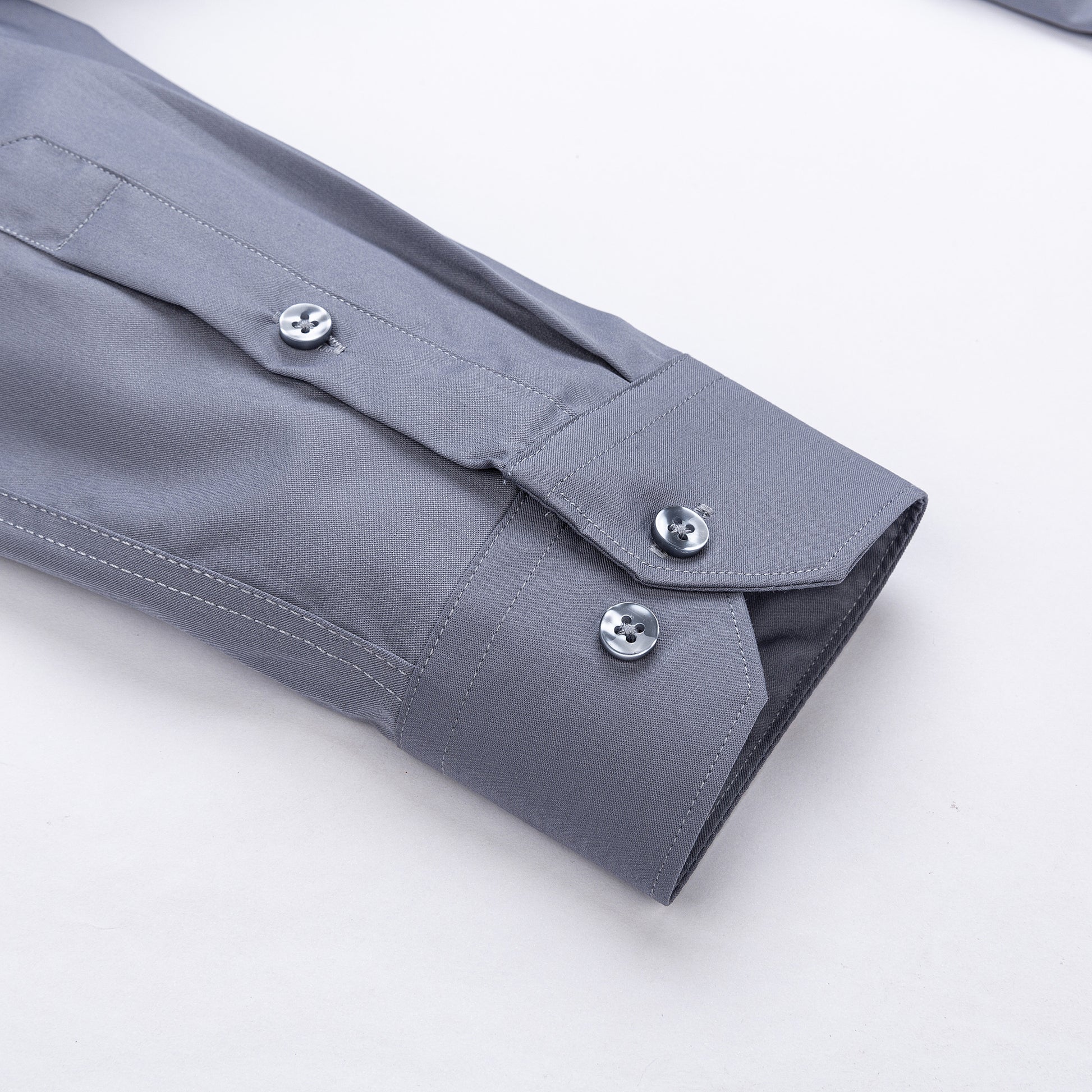 szürke rugalmas slim fit férfi ing mandzsetta részlet