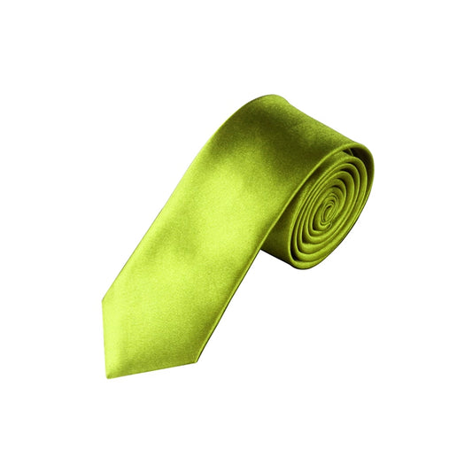 Egyszínű zöld férfi nyakkendő, elegáns megjelenéshez.